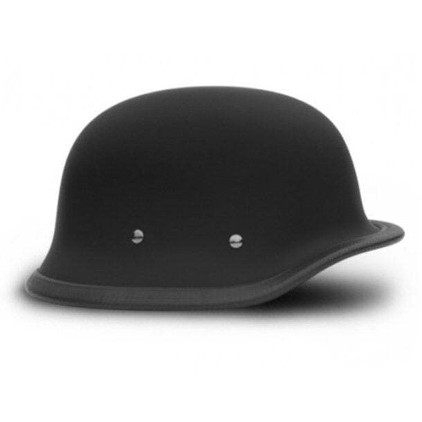 german motorcycle helmet non dot SHINY SPIKE NOVELTY FIBER GLASS NOT APPRO Leather Place Feel the difference with the Novelty German Gloss Black helmet Premium German Motorcycle Half Helmet: