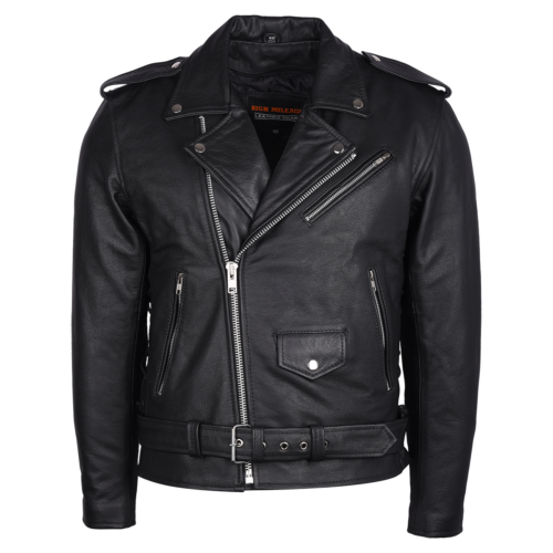 Men's Biker Jacket Embossed Eagle MCJ Leather Jacket by Vance Leather ...