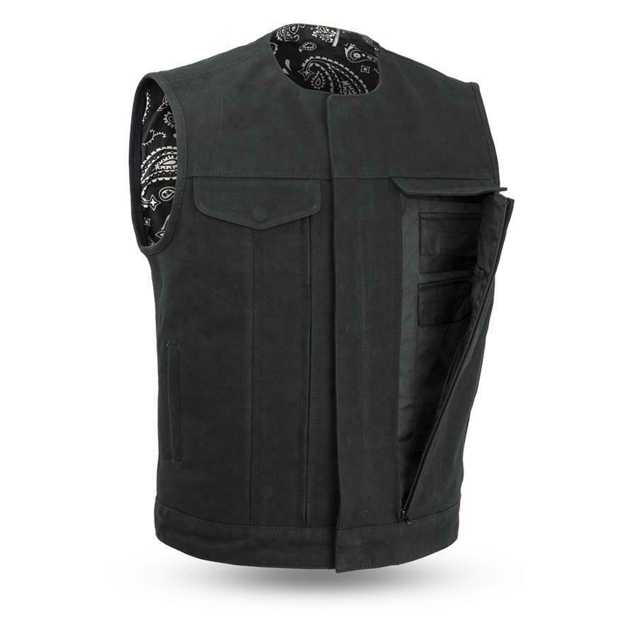 Men's Fairfax V2 Textile Dual Conceal Carry Motorcycle Vest by Firstmfg ...