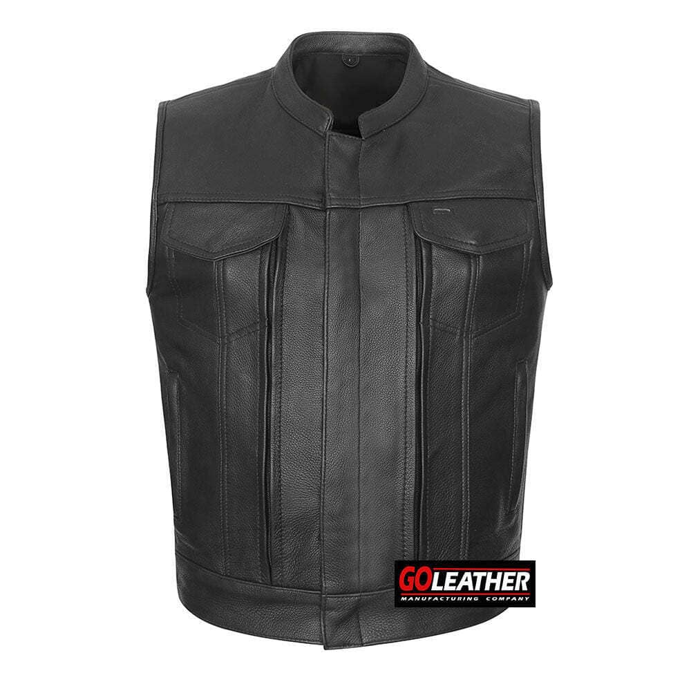 GOLEATHER G700 MOTORCYCLE COWHIDE LEATHER VEST
