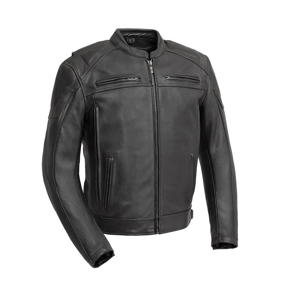 First MFG Chaos Leather Armored Motorcycle Jacket